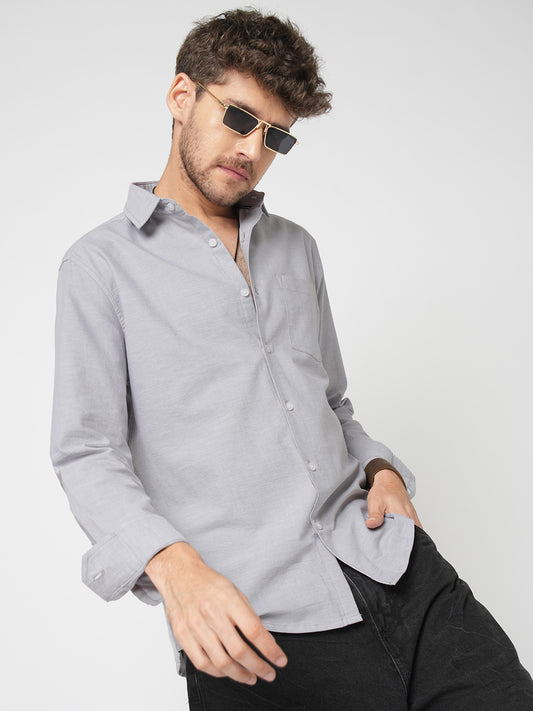 Classic Cloud Grey Oxford Shirt