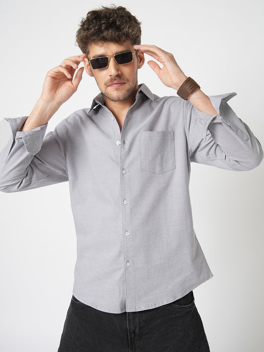 Classic Cloud Grey Oxford Shirt