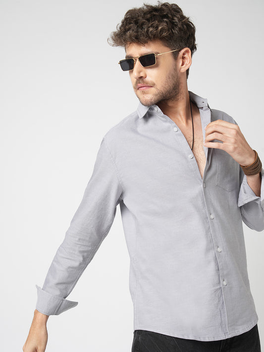 Classic Cloud Grey Oxford Shirt