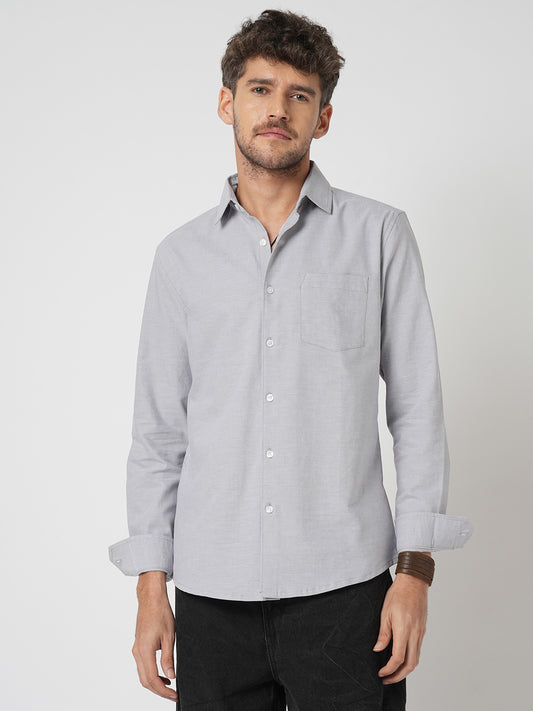 Classic Cloud Grey Oxford Shirt