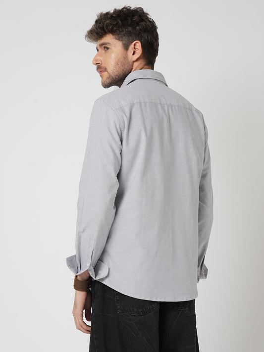 Classic Cloud Grey Oxford Shirt