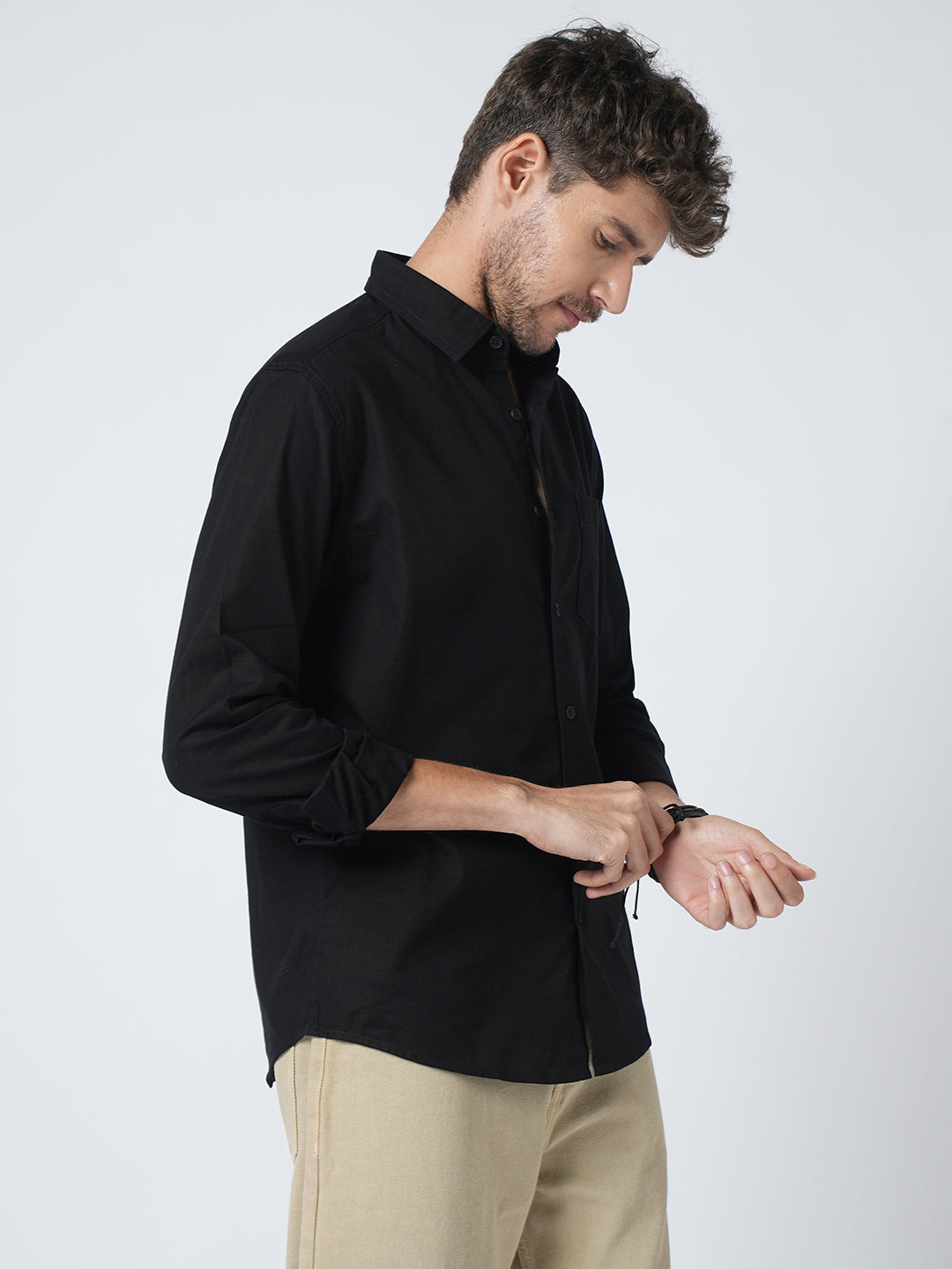Classic Black Oxford Shirt