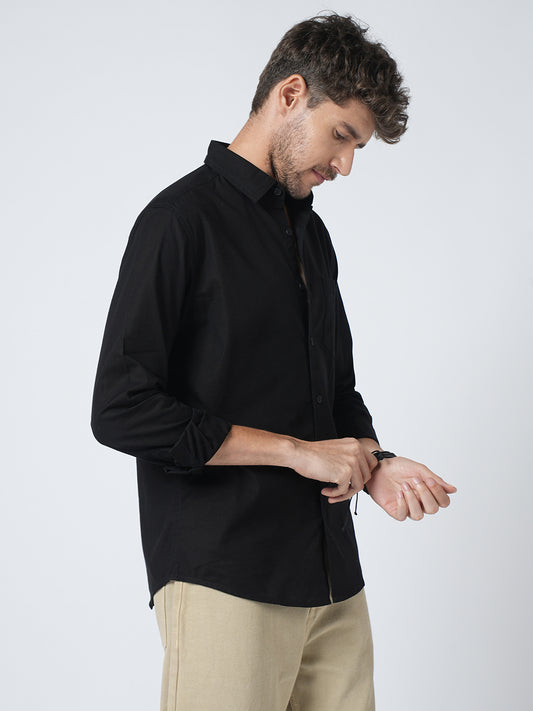 Classic Black Oxford Shirt