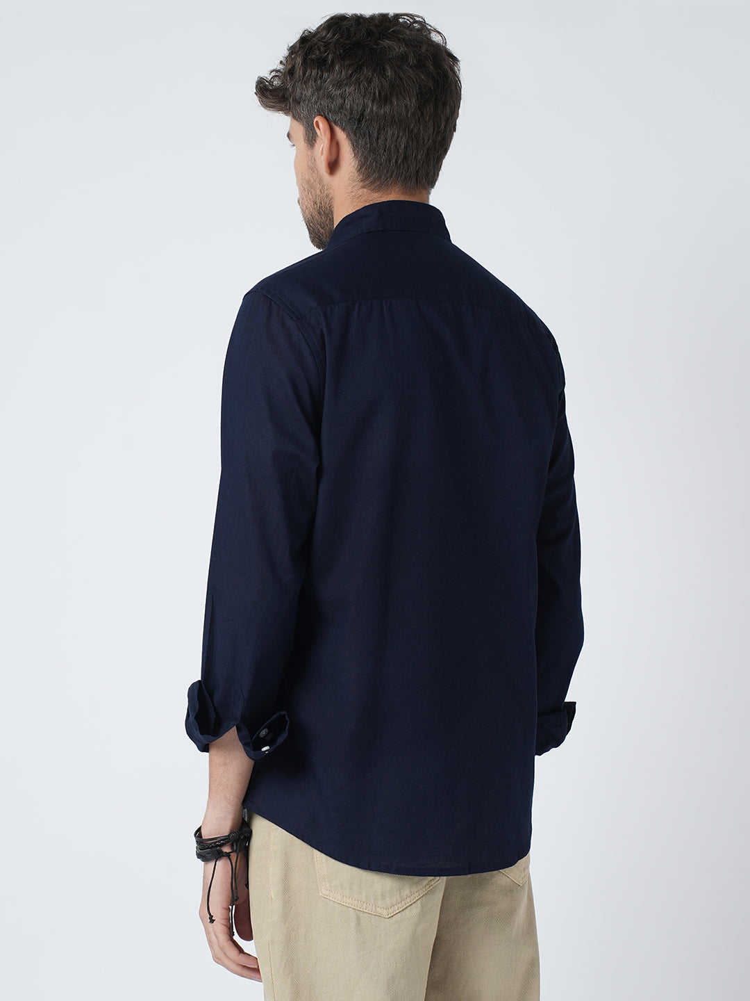 Regal Navy Slub Shirt