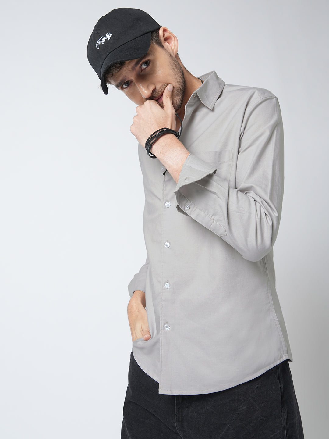 Grey Earth Haze Everyday Shirt