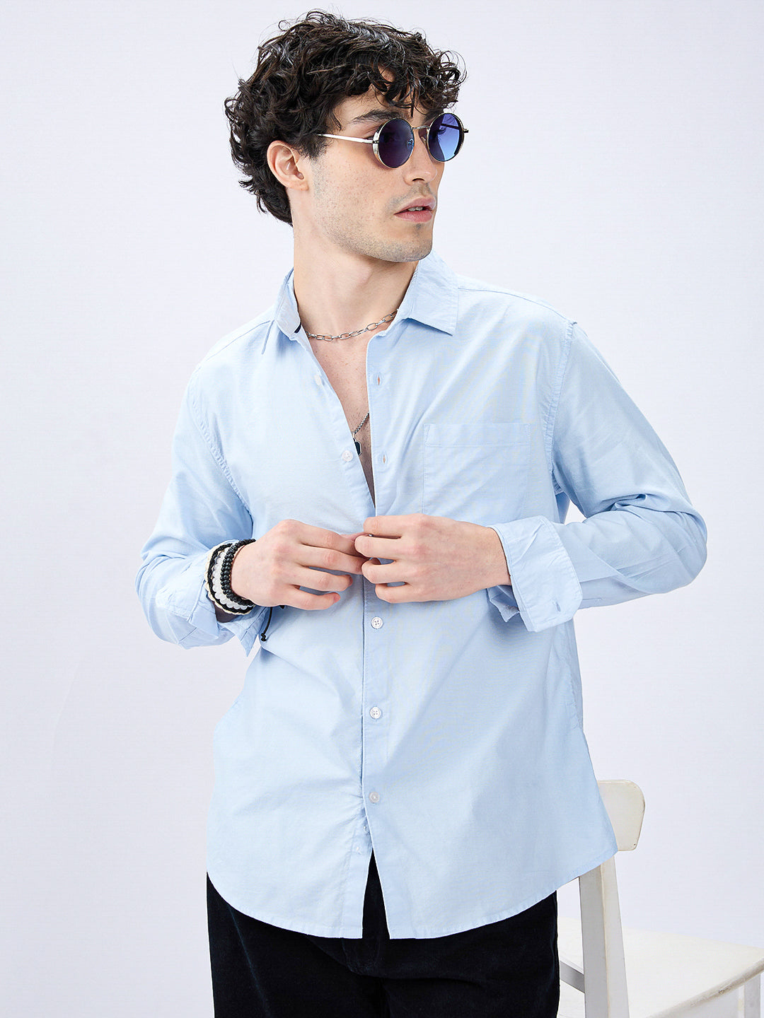 Ice Mist Office Classic Oxford Shirt