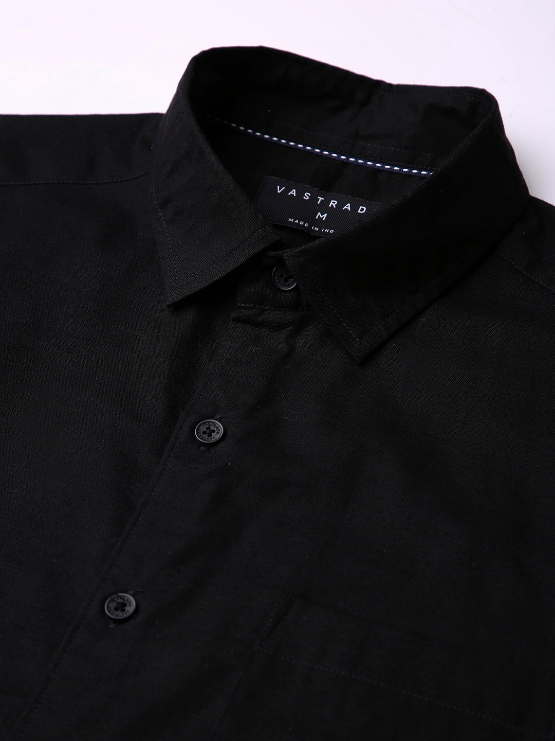 Jet Black Essentials Slub Shirt