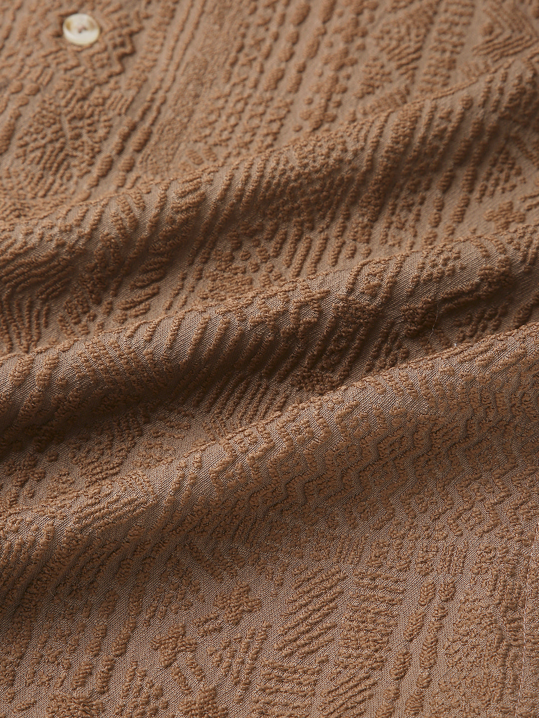Intricate Rustic Charm Jacquard Shirt