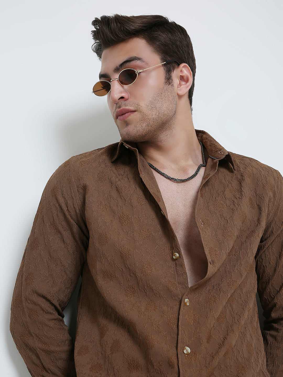 Soil Floral Textured Shirt