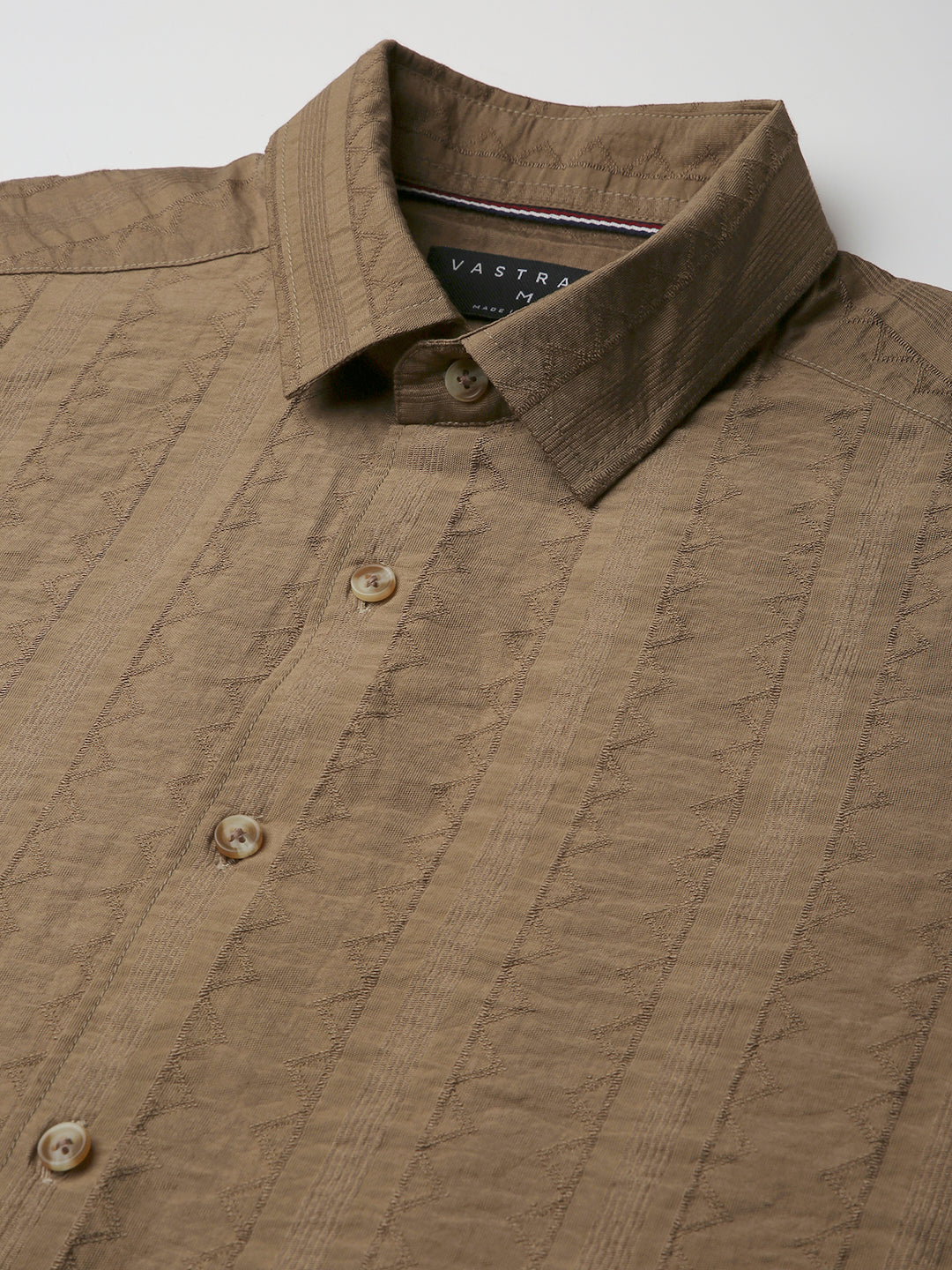 Brown Dune Stripe Elegance Shirt