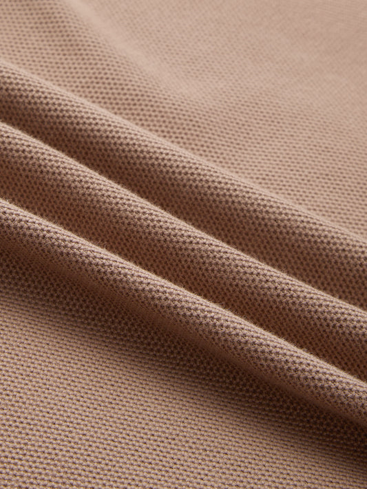 Natural Khaki Soft Weave Knit Shirt