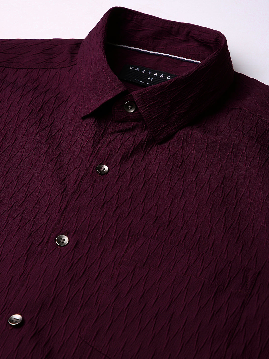 Royal Wine NightOut Textured Shirt
