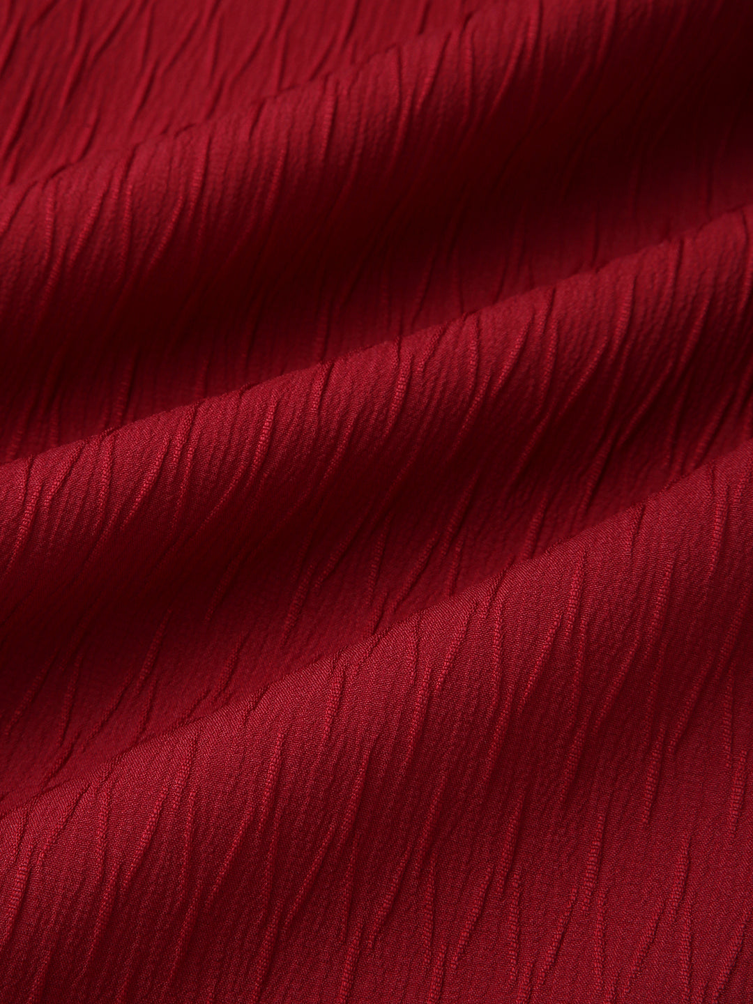 Deep Ruby Red Textured Shirt