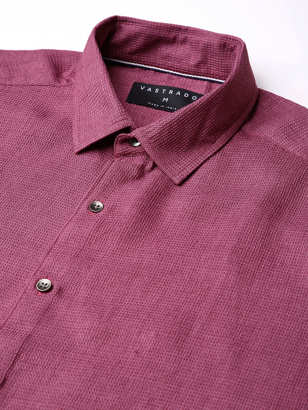Rose Pink Mosaic Textured Shirt