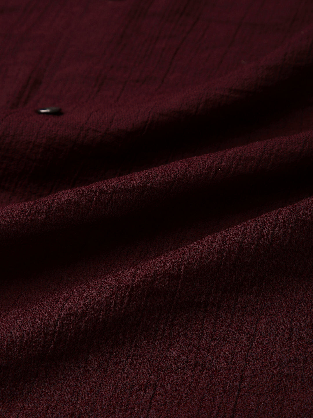 Dark Ruby Luxe Crinkled Shirt
