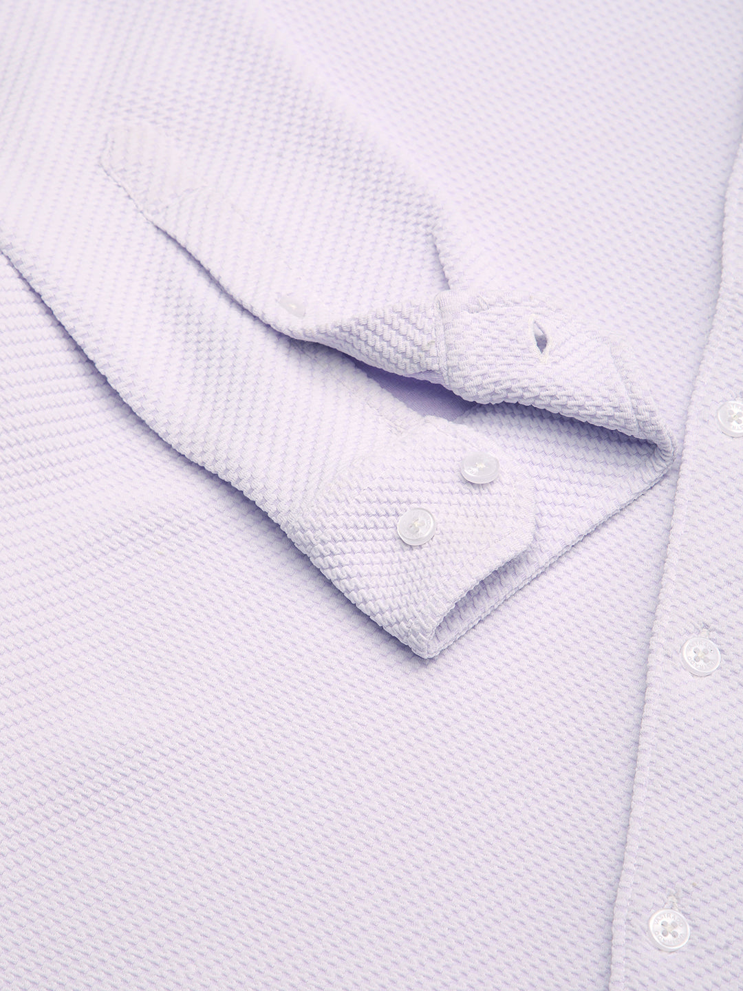 Iced Lavender Micro Weave Textured Shirt