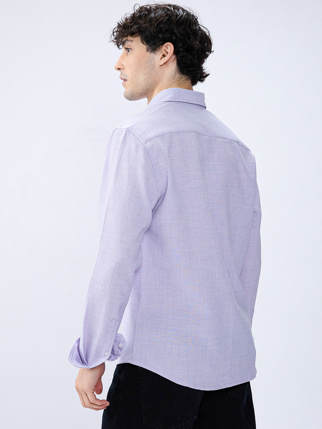 Classic Pastel Lavender Gridline Shirt