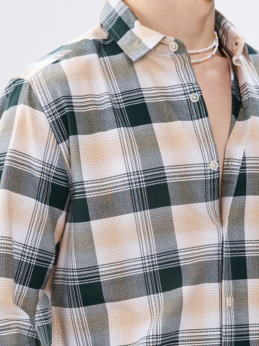 Premium Cotton Nature Hue Tartan Checkered Shirt