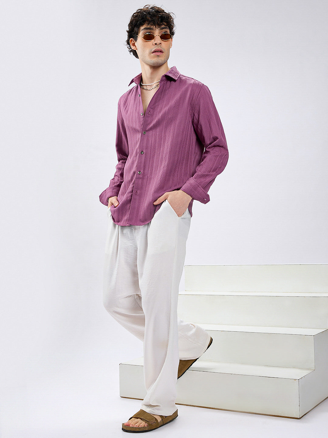 Dustrose Parallel Weave Dobby Luxe Shirt