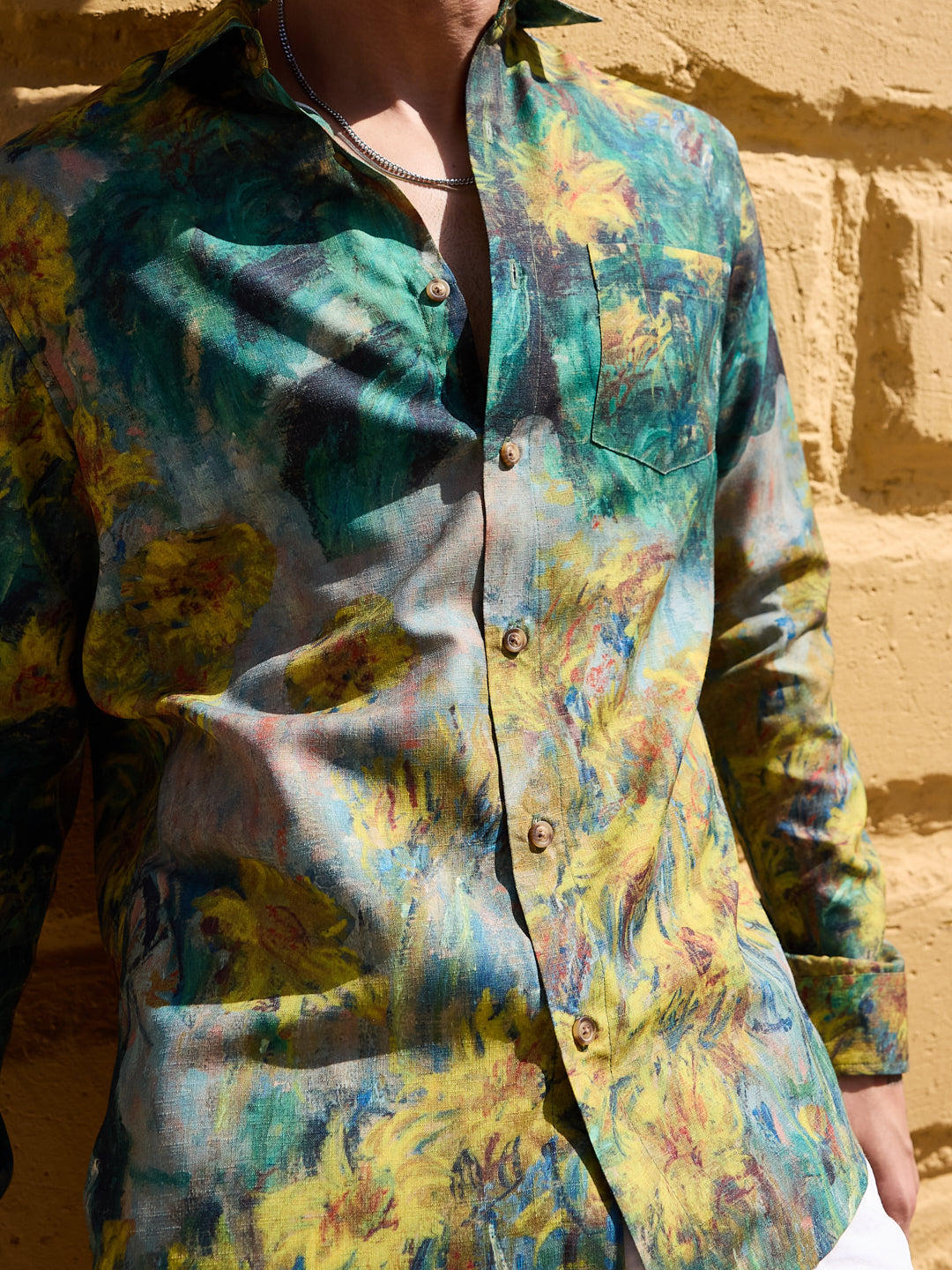 Brushstroke Canvas Multicolor Shirt
