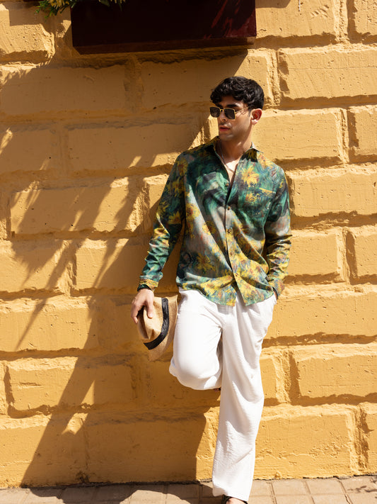 Brushstroke Canvas Multicolor Shirt