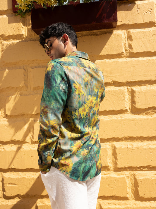 Brushstroke Canvas Multicolor Shirt