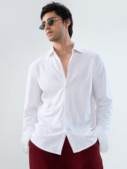 Snow White Everyday Textured Shirt