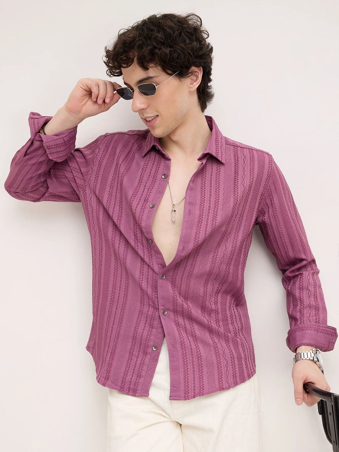Dustrose Parallel Weave Dobby Luxe Shirt