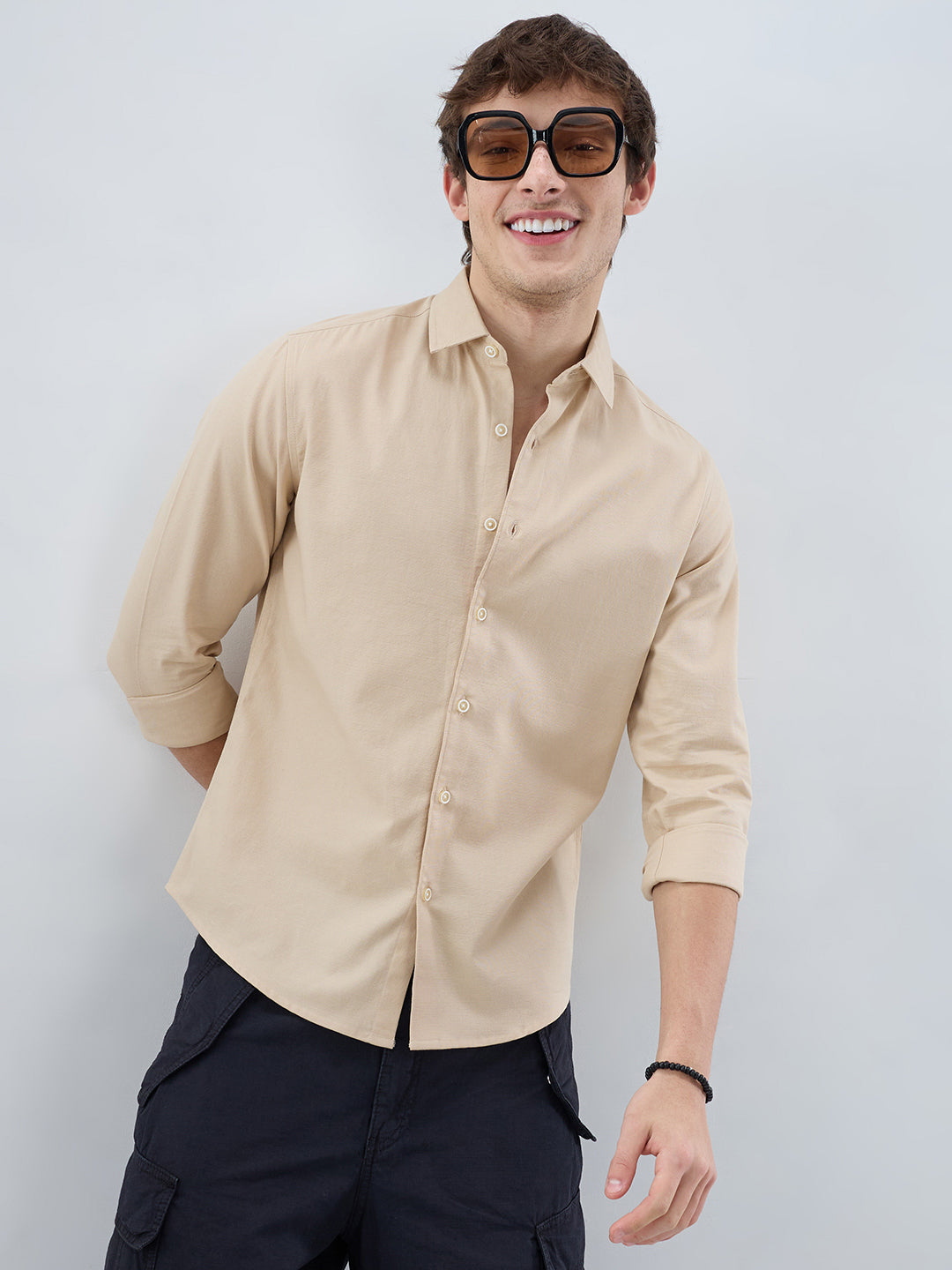 Classic Sand Beige Everyday Shirt