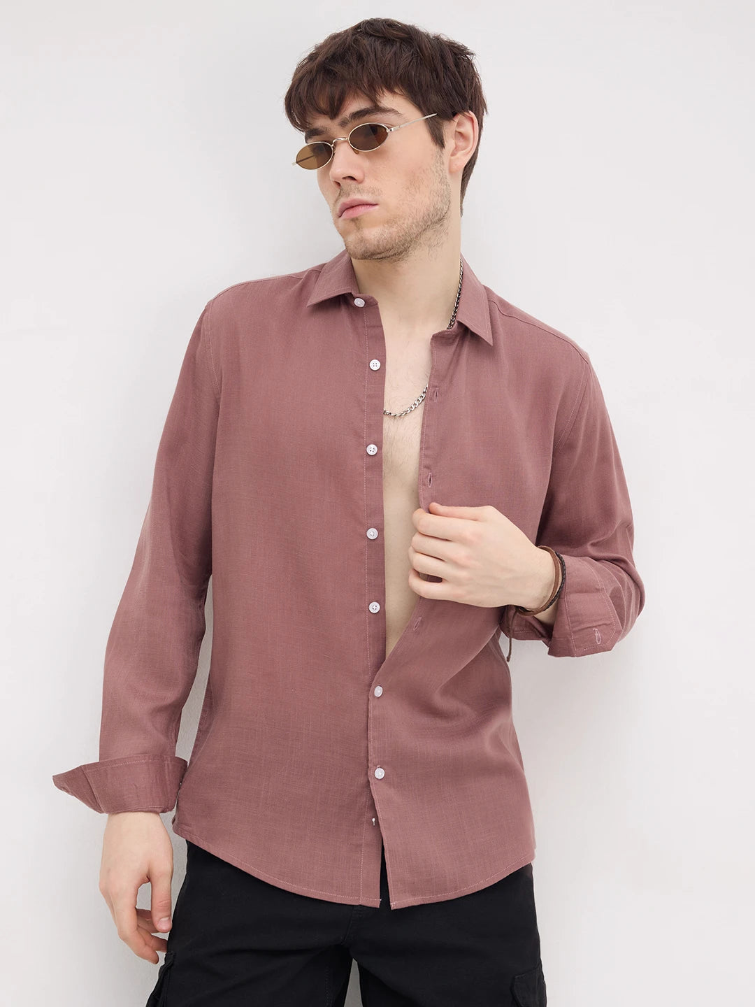 Timeless Brown Lyocell Shirt