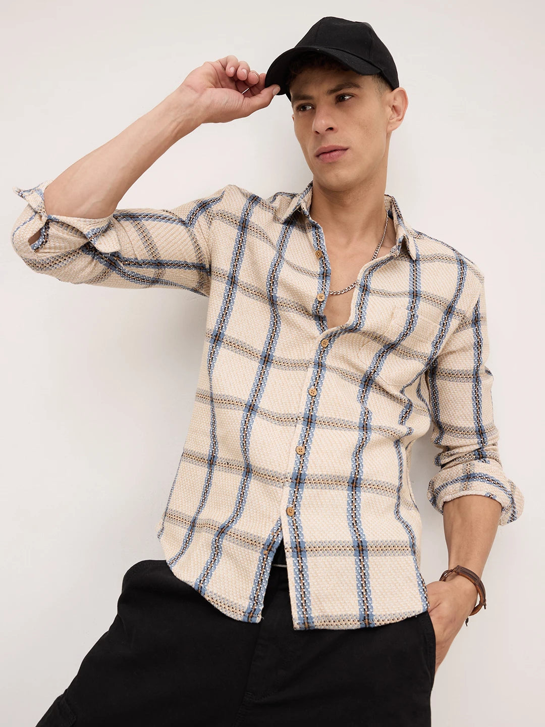Premium Cotton Multicolor Checked Shirt