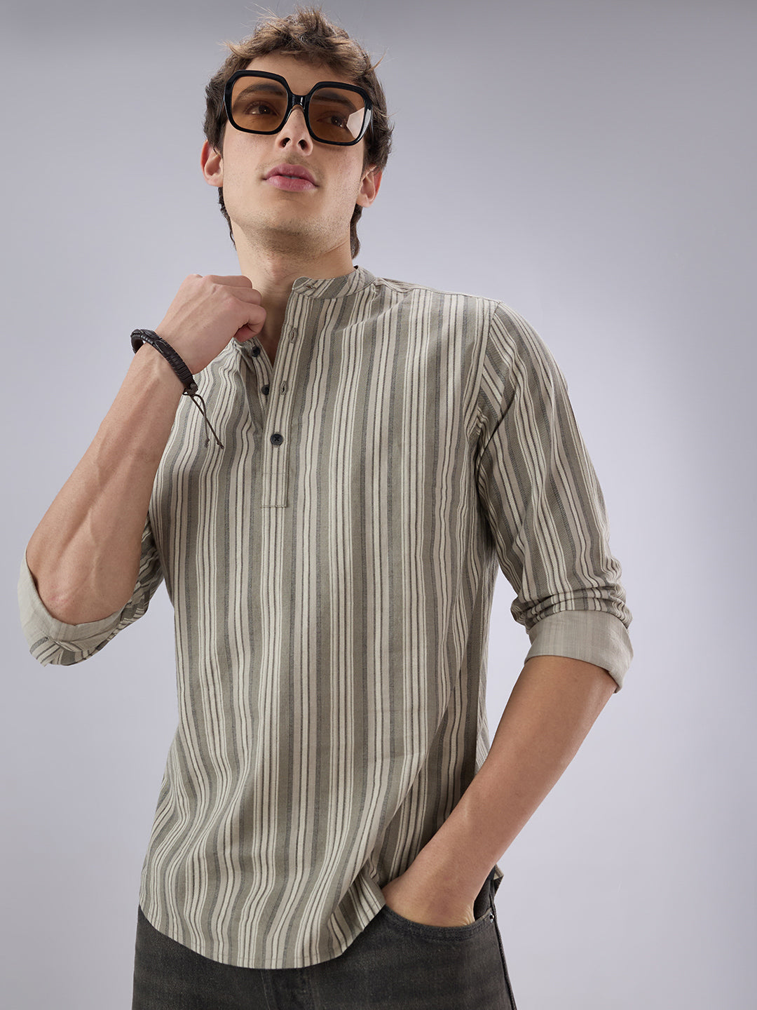 Elegant Grey Multicolor Kurta