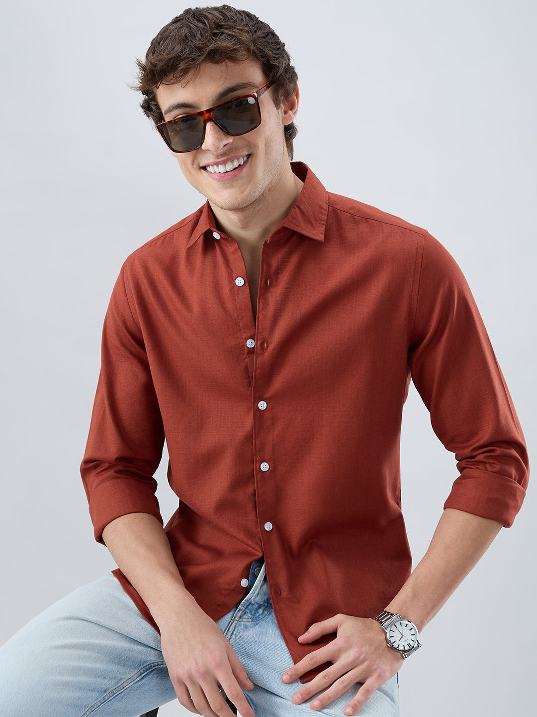 Solid Rust Everyday Shirt