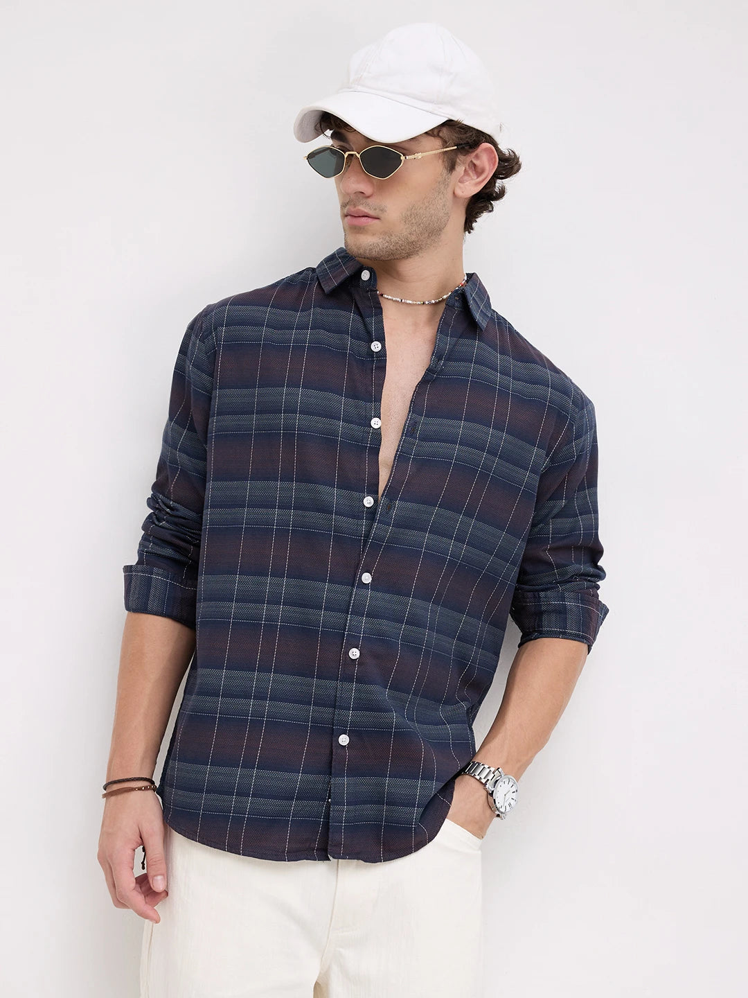 Twilight Multitone Checks Shirt