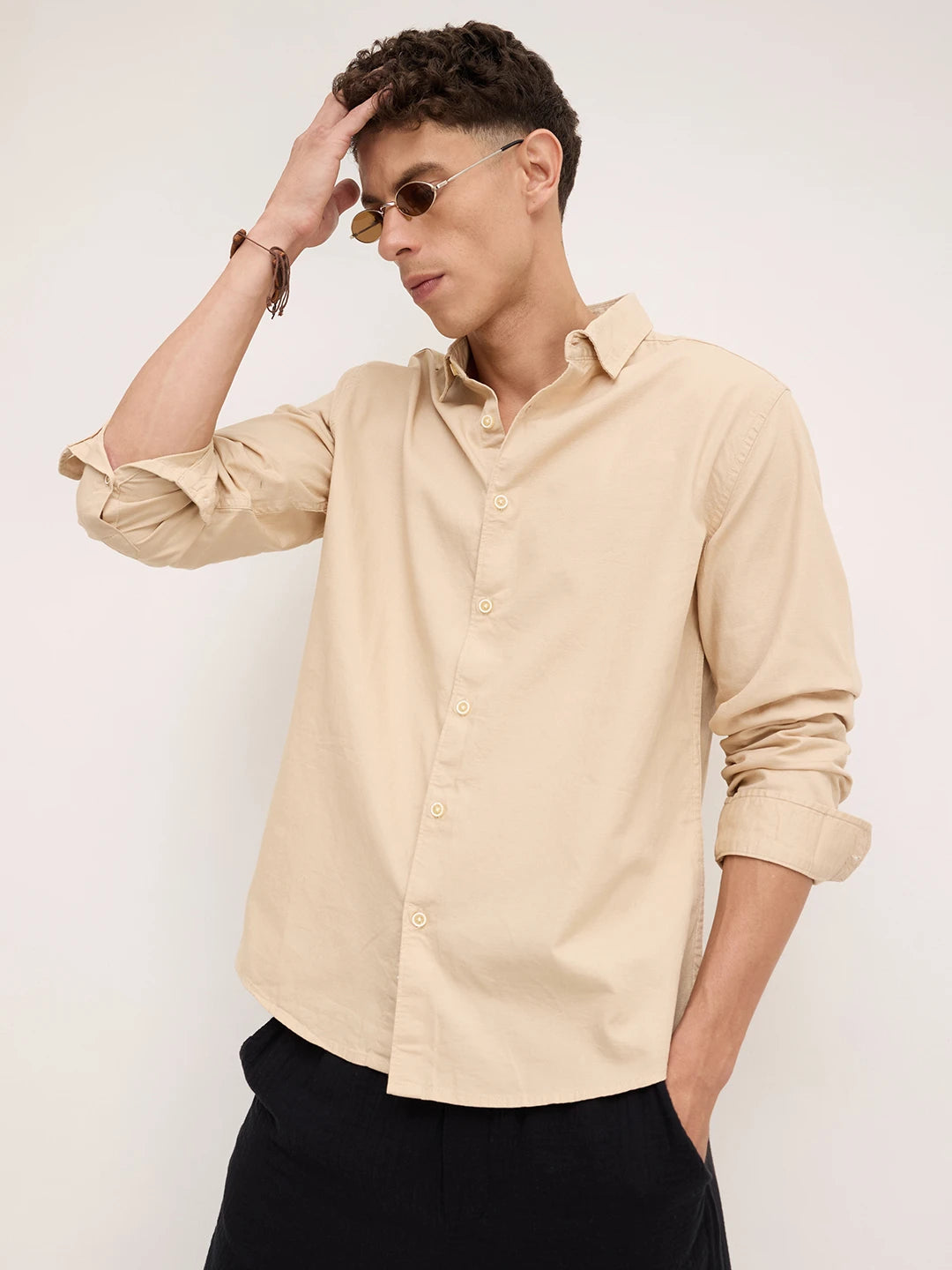 Classic Sand Beige Everyday Shirt