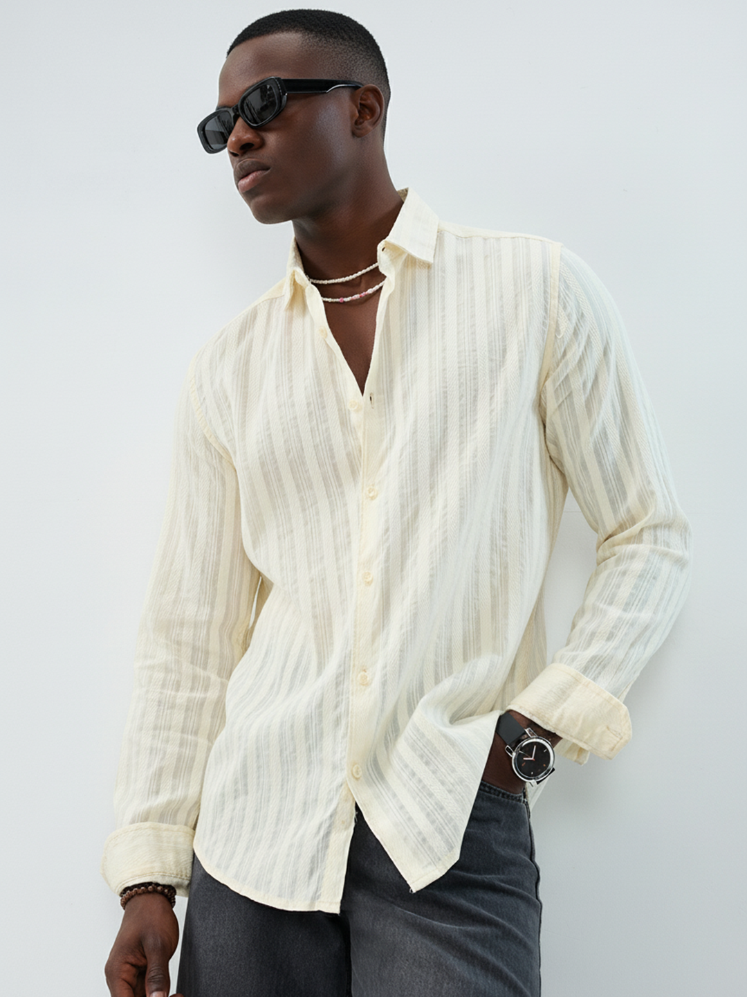 Morning Glow Sunwashed Stripe Shirt