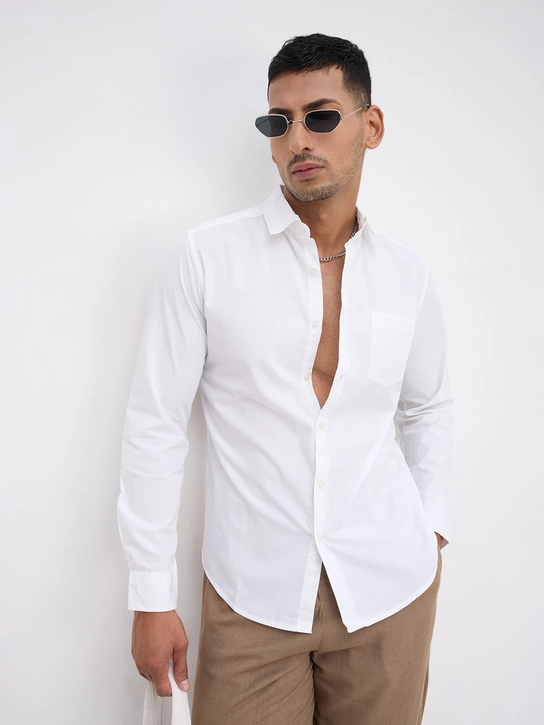 Minimal White Essentials Shirt