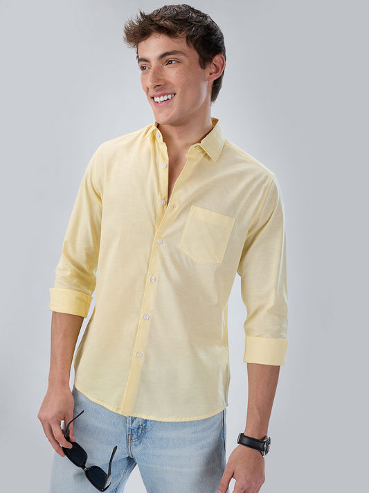 Sunshine Pop Yellow Casual Shirt