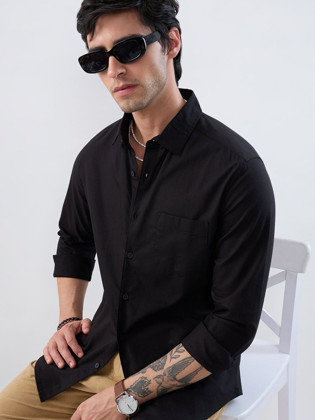 Jet Black Oxford Luxe Shirt