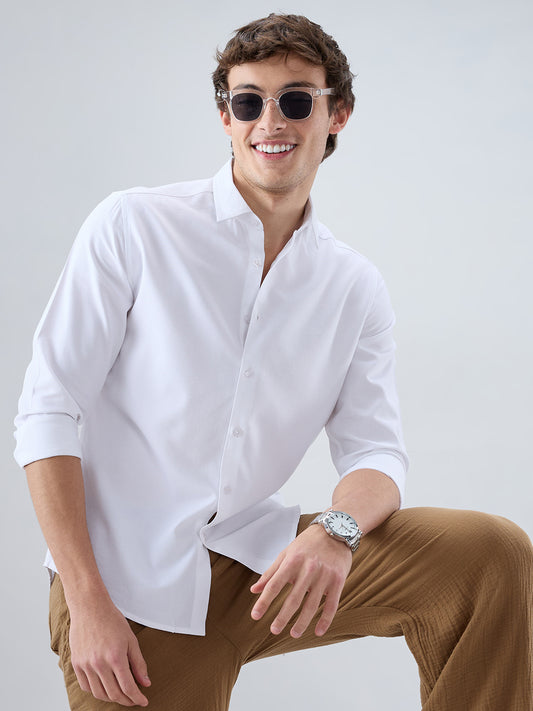 Luxe Snow White Oxford Shirt