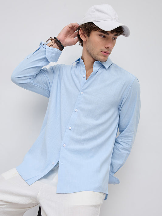 Ice Mist Fine Weave Textured Shirt