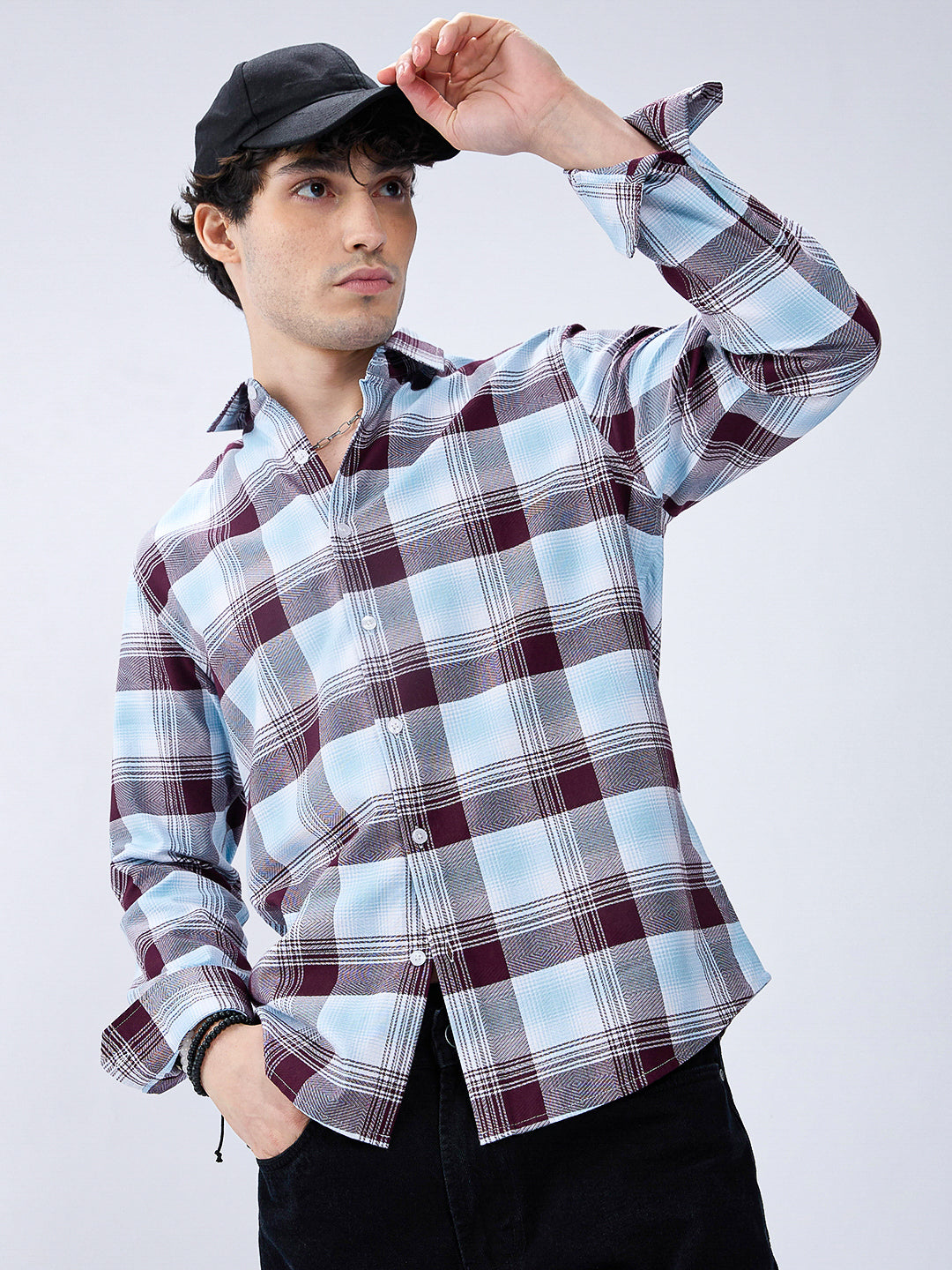 Premium Cotton Arcticwine Retrogrid Everyday Shirt