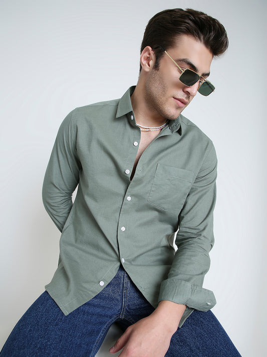 Pastel Olive Mist Everyday Shirt