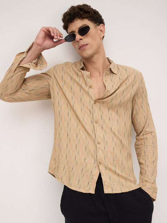 Sunkissed Beadtrail Pecan Pie Beige Shirt