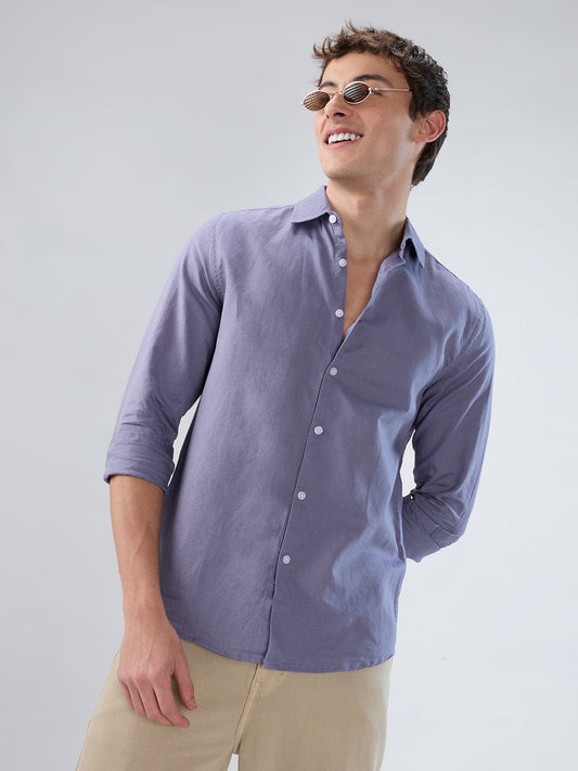 Dusty Lavender Linen Luxe Shirt