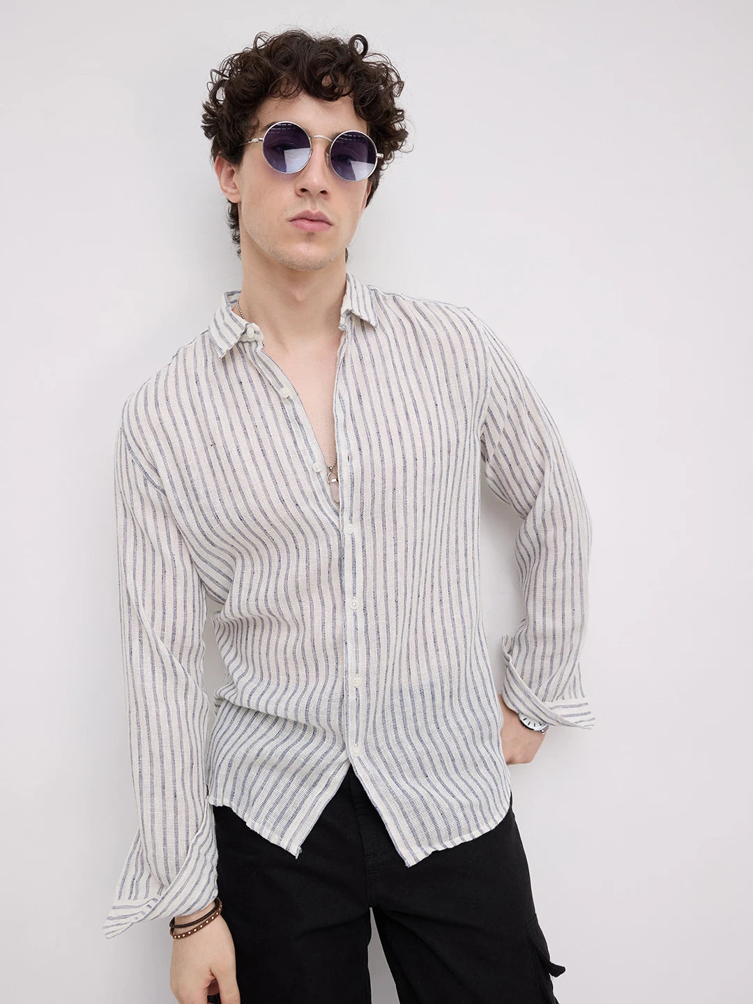 Blue Grainline Burlap Shirt
