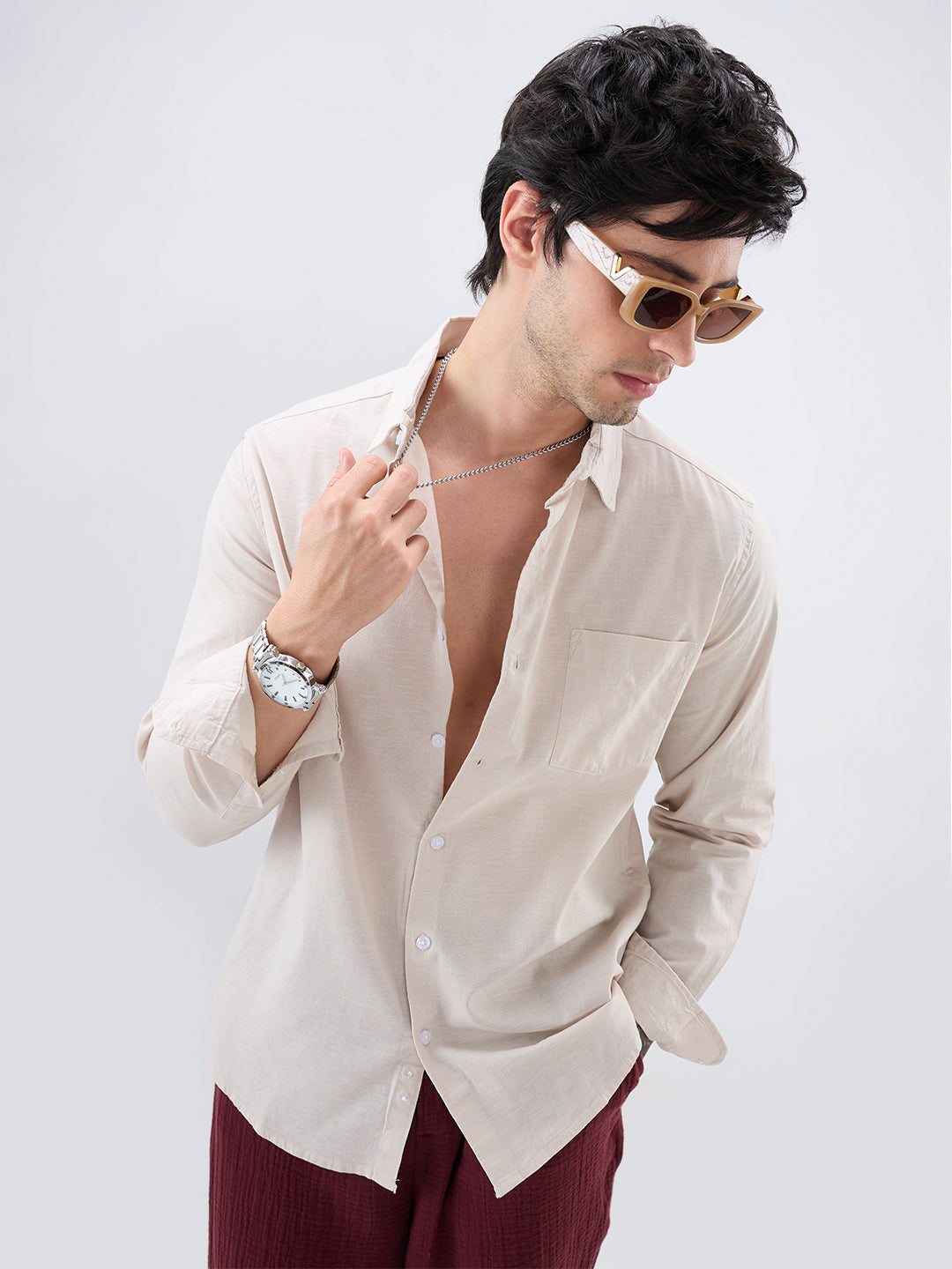 Classic Beige Everyday Shirt