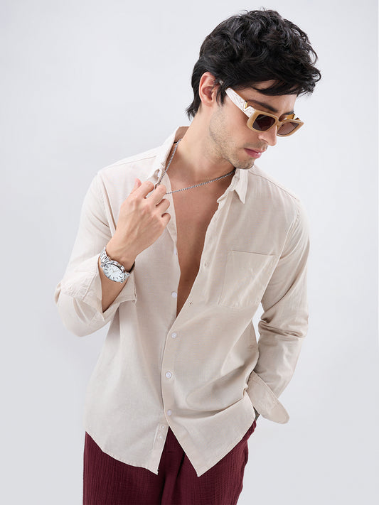 Classic Beige Everyday Shirt