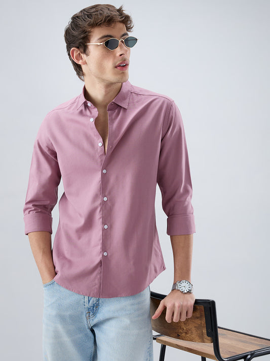 Luxe Dusty Mauve Oxford Shirt