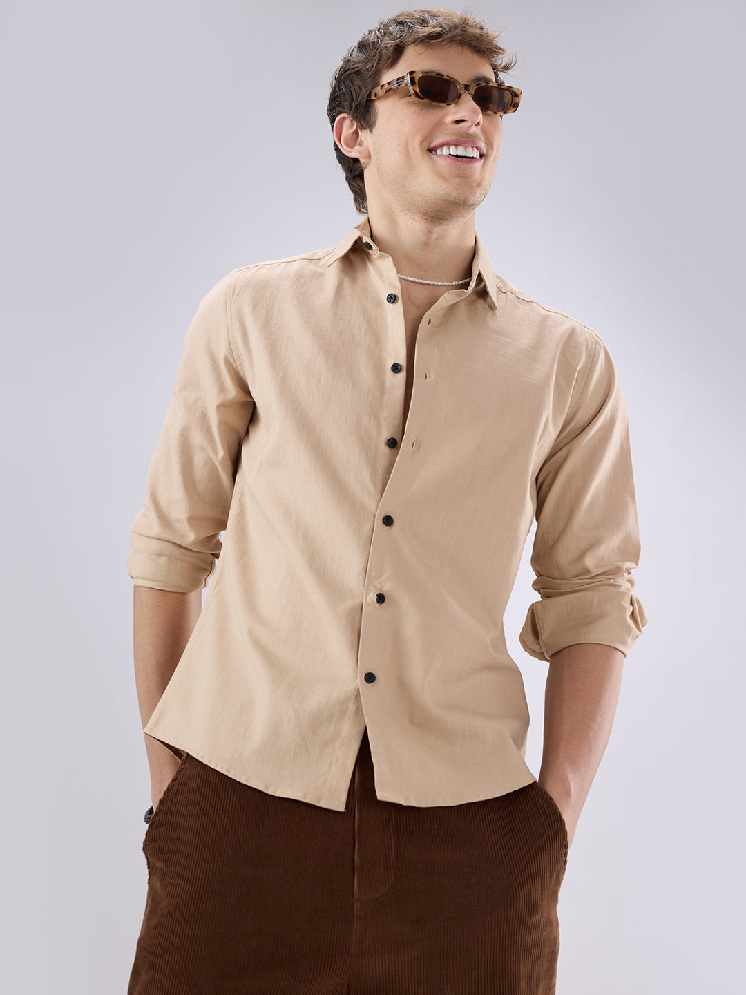 British Tan Beige Everyday Shirt
